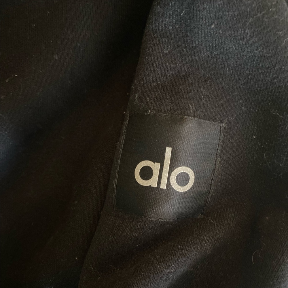 Unisex Alo Black SMALL Renown  Pure Cotton Hoodie BLACK BRAND-NEW WITH TAGS